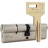 Циліндр CISA C3000 90 (45*45) нікель матовий 5 ключів